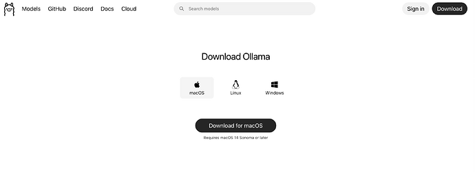 Ollama Install Page