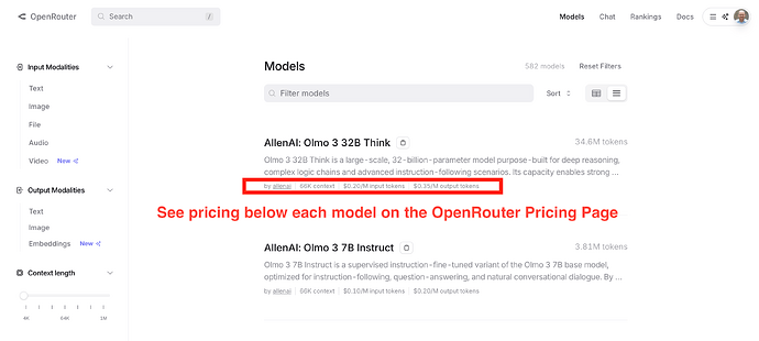 OpenRouter Pricing