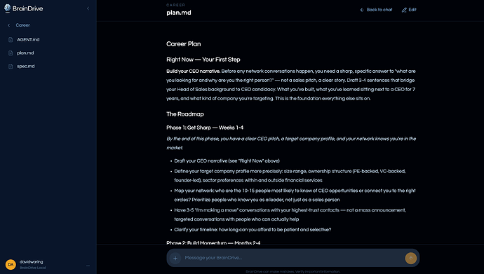BrainDrive Plan Document