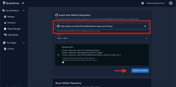 Install Open Router Plugin