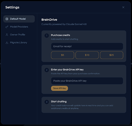 BrainDrive Default Model