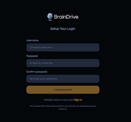 BrainDrive Registration