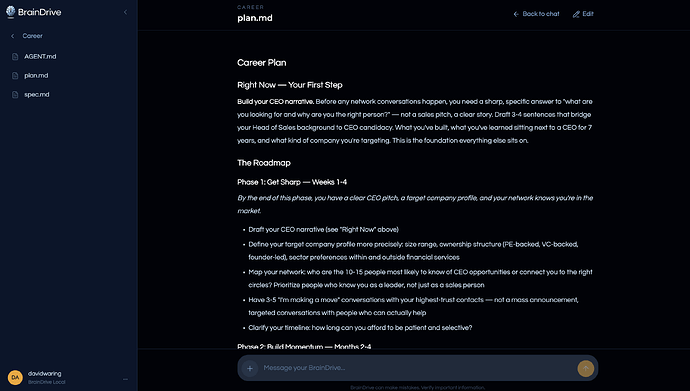 BrainDrive Plan Document